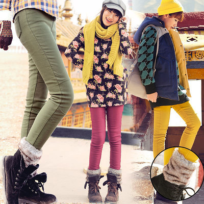 冬日時尚必備 韓版顯瘦加絨彈力翻毛卷邊修身小腳褲，打造溫暖與氣質并存的女神范